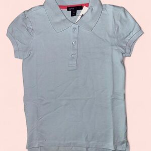Gap Kid's youth girls blue short sleeve polo uniform